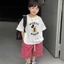 Áo thun, áo phông bé trai bé gái họa tiết hoạt hình đáng yêu chất liệu cotton mềm mát cổ tròn dễ mặc 10kg -30kg