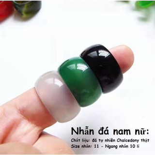 Nhẫn Đeo Ngón Tay Cái Hợp Nam Nữ Chất Liệu Đá Thấu Quang Miến Điện Cực Kỳ Lung Linh Mang Lại Tài Lộc Và May Mắn