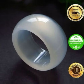 Nhẫn Đeo Ngón Tay Cái Hợp Nam Nữ Chất Liệu Đá Thấu Quang Miến Điện Cực Kỳ Lung Linh Mang Lại Tài Lộc Và May Mắn