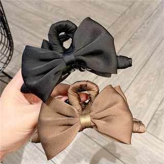 Kẹp tóc bọc lụa đính nơ 13cm • Mây Fashion Jewelry - K825.68