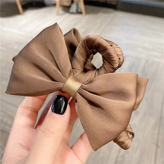Kẹp tóc bọc lụa đính nơ 13cm • Mây Fashion Jewelry - K825.68