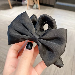 Kẹp tóc bọc lụa đính nơ 13cm • Mây Fashion Jewelry - K825.68