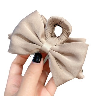 Kẹp tóc bọc lụa đính nơ 13cm • Mây Fashion Jewelry - K825.68