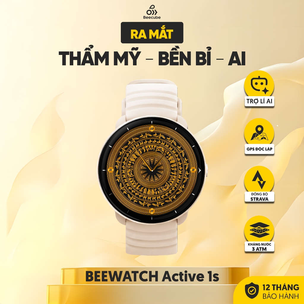 Đồng Hồ Thông Minh BeeWatch Active 1S 40MM - Phù hợp cổ tay nhỏ - GPS độc lập - Đồng Bộ Strava - Bảo Hành 12 tháng