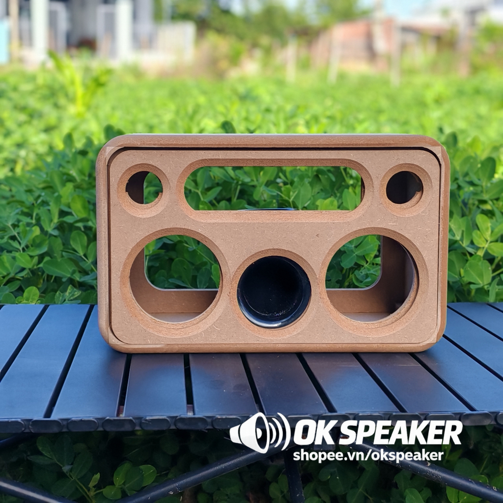 Box loa thô 4inch BB2 Thông Hơi dáng siêu bo kích thước 370x230x210 ...