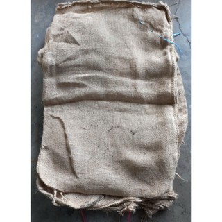 Bao bố (tải đay) cũ, loại mỏng lành (rách lỗ nhỏ),khổ 70x110cm,1 cuộn = 10 cái,dùng đựng hàng,quấn cây,trãi sàn bê tông