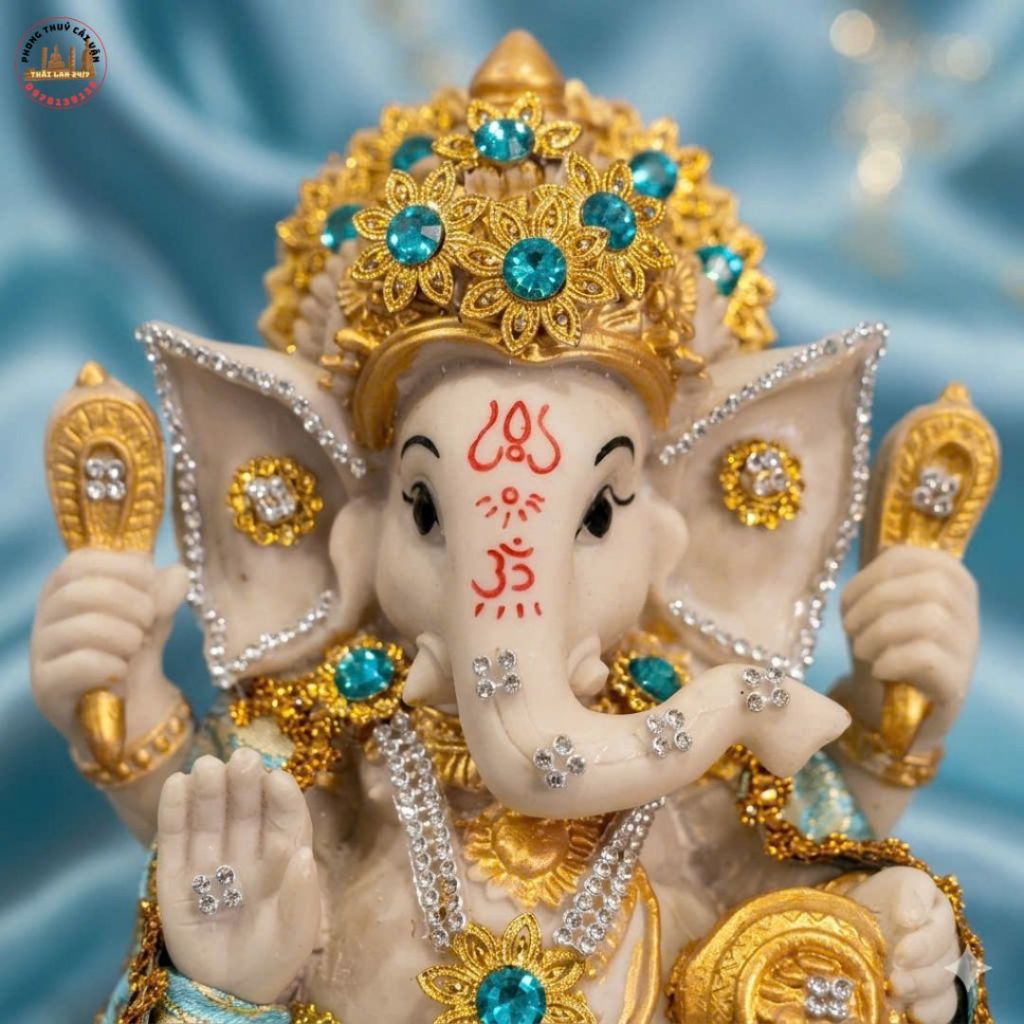 Tượng Decor Ganesha 22cm – Hoàn Thiện Tinh Xảo, Chi Tiết Sắc Nét