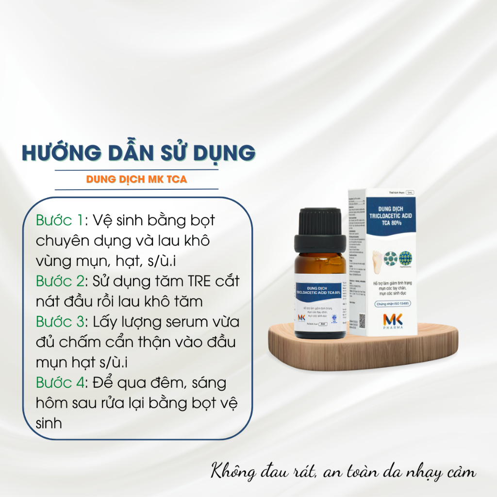 [MỤN VÙNG KÍN] Dung Dịch Xử Lý Hạt Ngọc, Sùi Mào Gà MK TCA ( Che Tên )