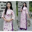 Áo Dài Lụa Gấm Vân Gỗ In Hoa Dáng Ôm Diện Tết, Đi Tiệc Set Áo Dài Dáng Suông Thanh Lịch,Thiết Kế Truyền Thống T1532G
