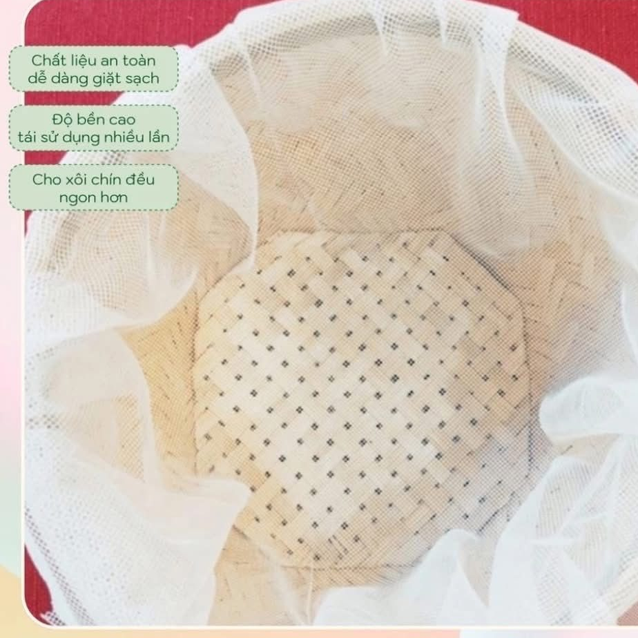 SET 5 TẤM VẢI LỌC ĐỒ XÔI, HẤP BÁNH SIÊU TO TIỆN DỤNG -SIZE 60X60CM