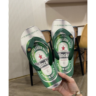 Dép nam Hùng Đào in hình bia Heineken