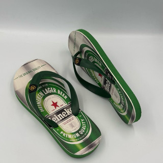 Dép nam Hùng Đào in hình bia Heineken