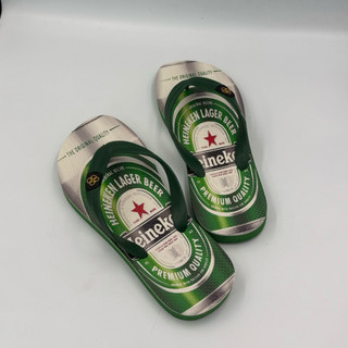 Dép nam Hùng Đào in hình bia Heineken