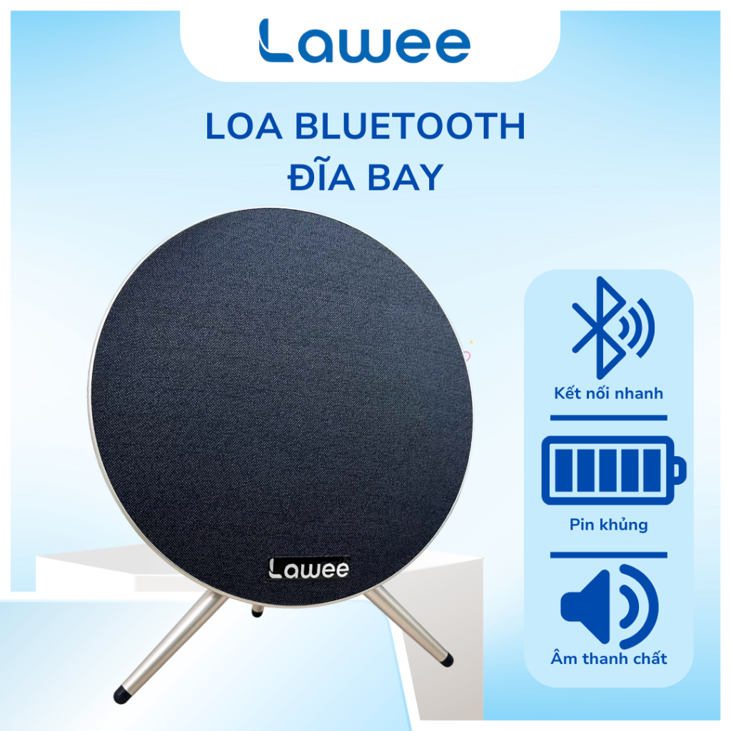 Loa Bluetooth Đĩa Bay Kết Nối Đôi – Loa Nghe Nhạc Bass Mạnh – Loa Mini Di Động Ngoài Trời Trong Nhà – Âm Trầm Vòm 360°