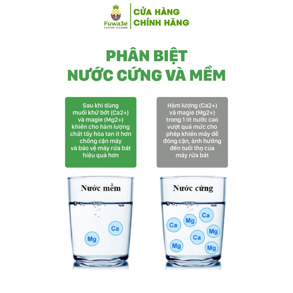 Muối Rửa Bát Cho Máy Rửa Chén Bát Làm Mềm Nước Tăng Hiệu Quả Ngăn Cặn Vôi 2kg