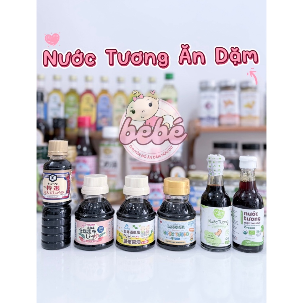Nước tương tảo bẹ Kid&Mama, Thuyền Xưa, Lumlum, Sokfarm mật hoa dừa cho bé từ 1 tuổi