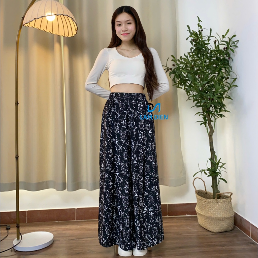 Quần Ống Rộng Nữ, Quần Váy Nữ Đẹp Quần Giả Váy Chất LỤA MỸ Mềm Mại, Tôn Dáng Trẻ Trung Dễ Mặc