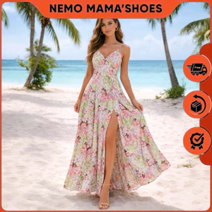 Forever21 - Đầm maxi hoa dáng dài nữ tính, thiết kế hai dây thanh mảnh nhẹ nhàng và thanh thoát (Q230428007)