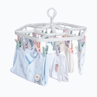 mắc dù hình lục giác màu đa sắc 24 kẹp nhựa VIỆT NHẬT  (MS: 2797 ) Kích Thước: 40x36x22 (cm)