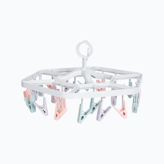 mắc dù hình lục giác màu đa sắc 24 kẹp nhựa VIỆT NHẬT  (MS: 2797 ) Kích Thước: 40x36x22 (cm)