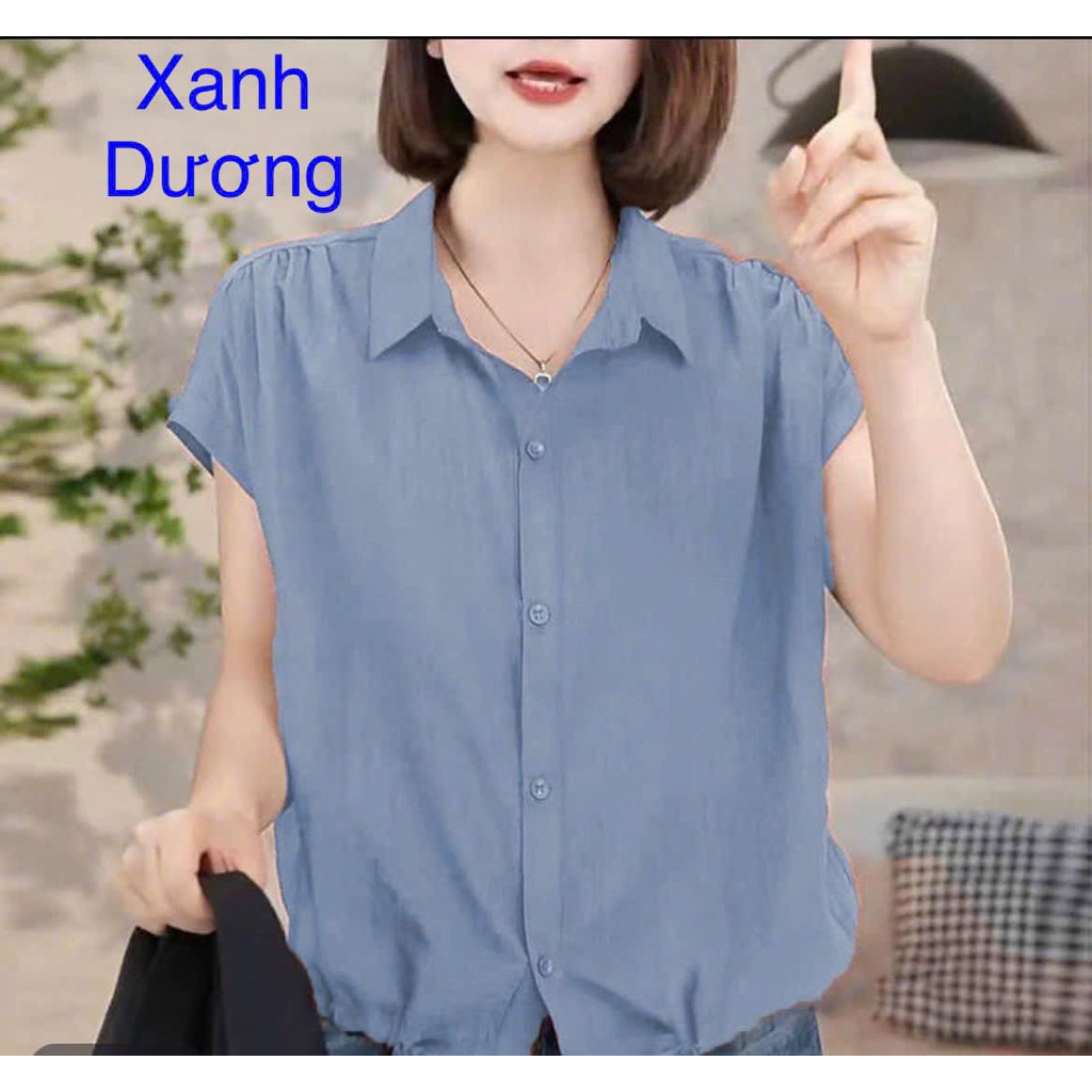 K01- Áo Nữ Mềm Mại, Mặc Mùa Hè, Phom Suông Dễ Mặc, Chất Liệu Xước Tơ Nhật Mềm, Mát Giặt Tay Máy Vô Tư Đơn Giản Tinh Tế.
