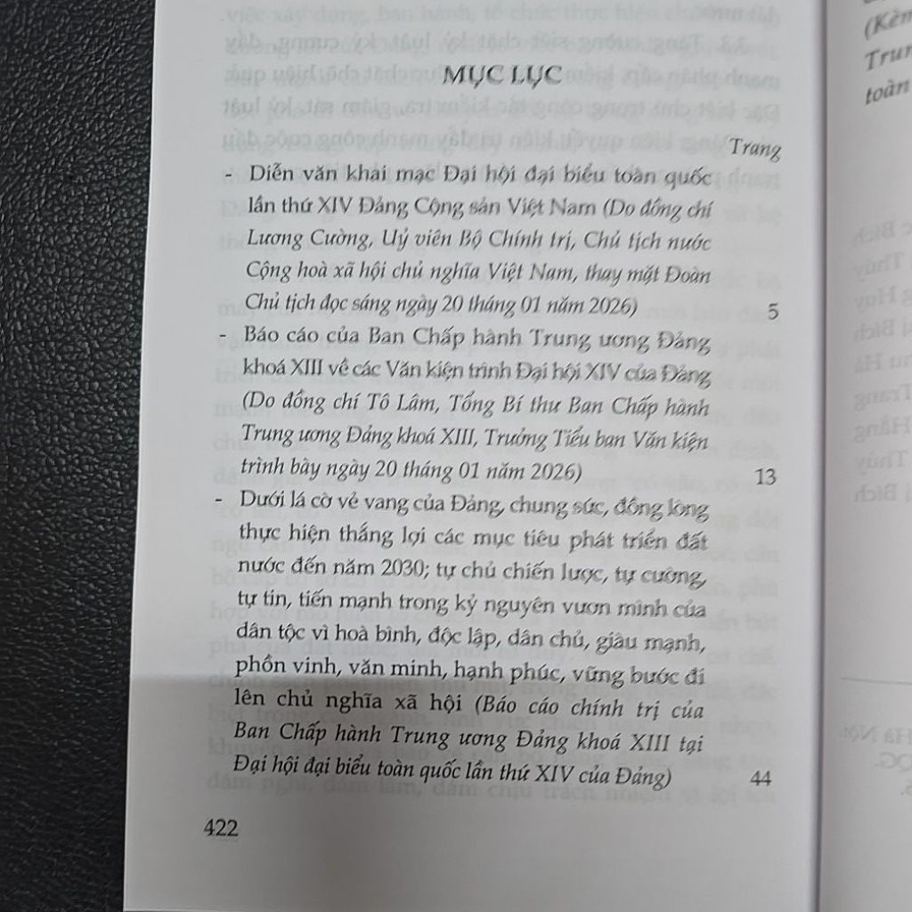 Sách - Văn kiện Đại hội đại biểu toàn quốc lần thứ XIV (Tập I + II)