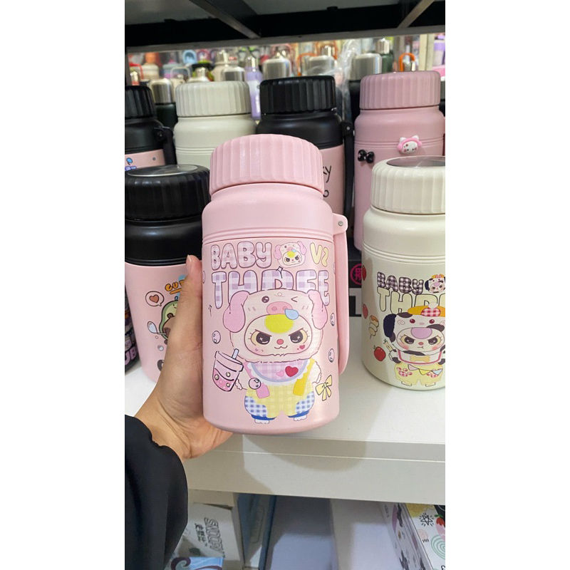 Bình giữ nhiệt Fashion Cup gấu nâu 1000ml-K kèm charm inox 316 có lưới lọc trà giữ nóng lạnh 12h