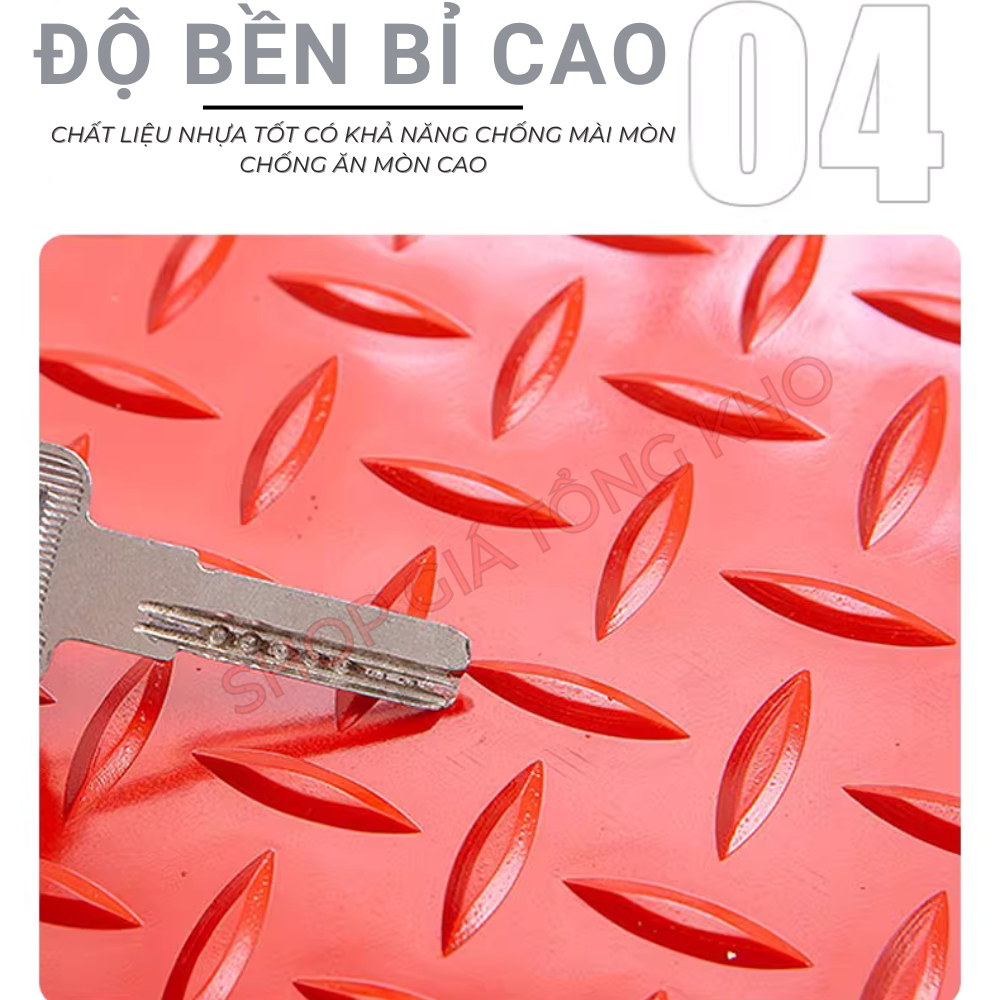 Thảm nhựa Que Diêm chống trơn trượt khổ 1m2 Trải Sàn Nhà, Kho Xưởng, Dễ dàng lau chùi vệ sinh
