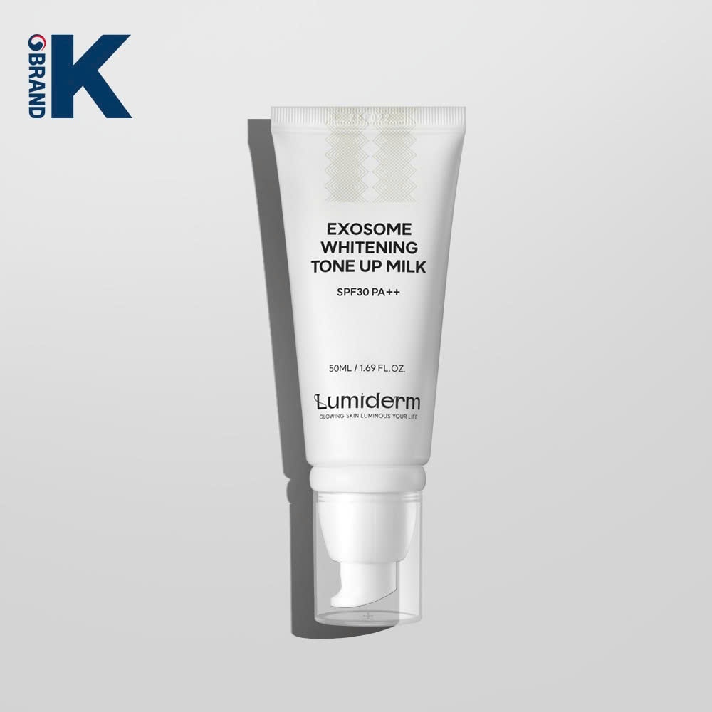 M22_ (KÈM QUÀ) Kem Nâng Tone Dạng Sữa EXOSOME Lumiderm EXO SOME WHITENING TONE UP MILK SPF 30 PA++