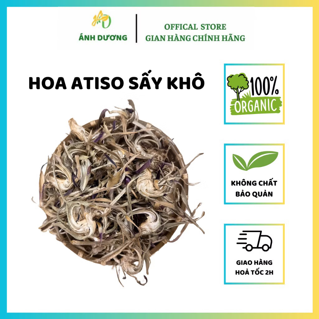 Trà Bông Atiso, Hoa Atiso Nguyên Chất Sấy Khô, Thanh Nhiệt, Mát Gan ( Khô, Sạch, Đẹp ) Hàng Loại 1