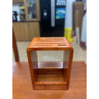 Hộp Đựng Dao Gỗ Đa Năng. Kệ Cài Dao Kéo Di Động Gọn Nhẹ Hộp Dắt Dao Bằng Gỗ tự nhiên