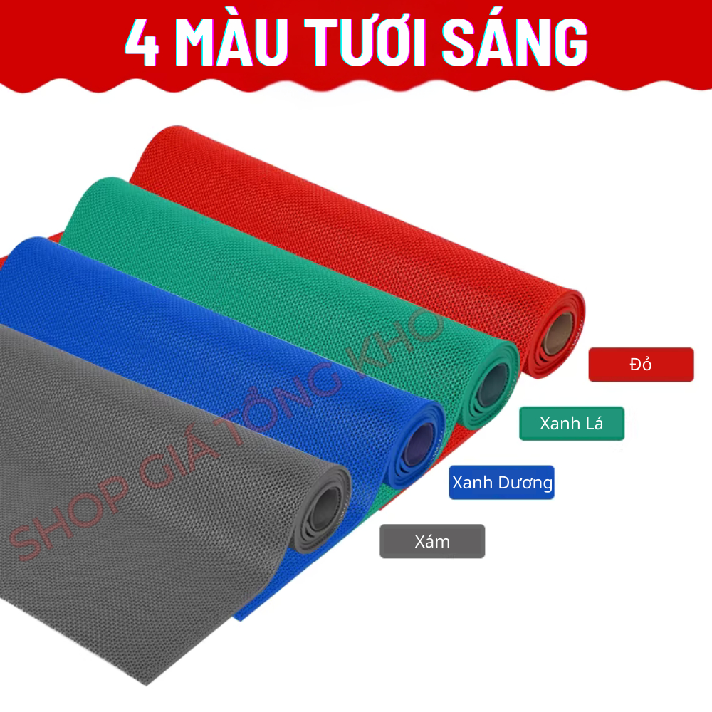 Thảm Nhựa Lưới Zikzak PVC Chống Trượt Thảm Lót Sàn Nhà Tắm, Nhà Bếp, Cửa Ra Vào Khổ 90cm / 120cm