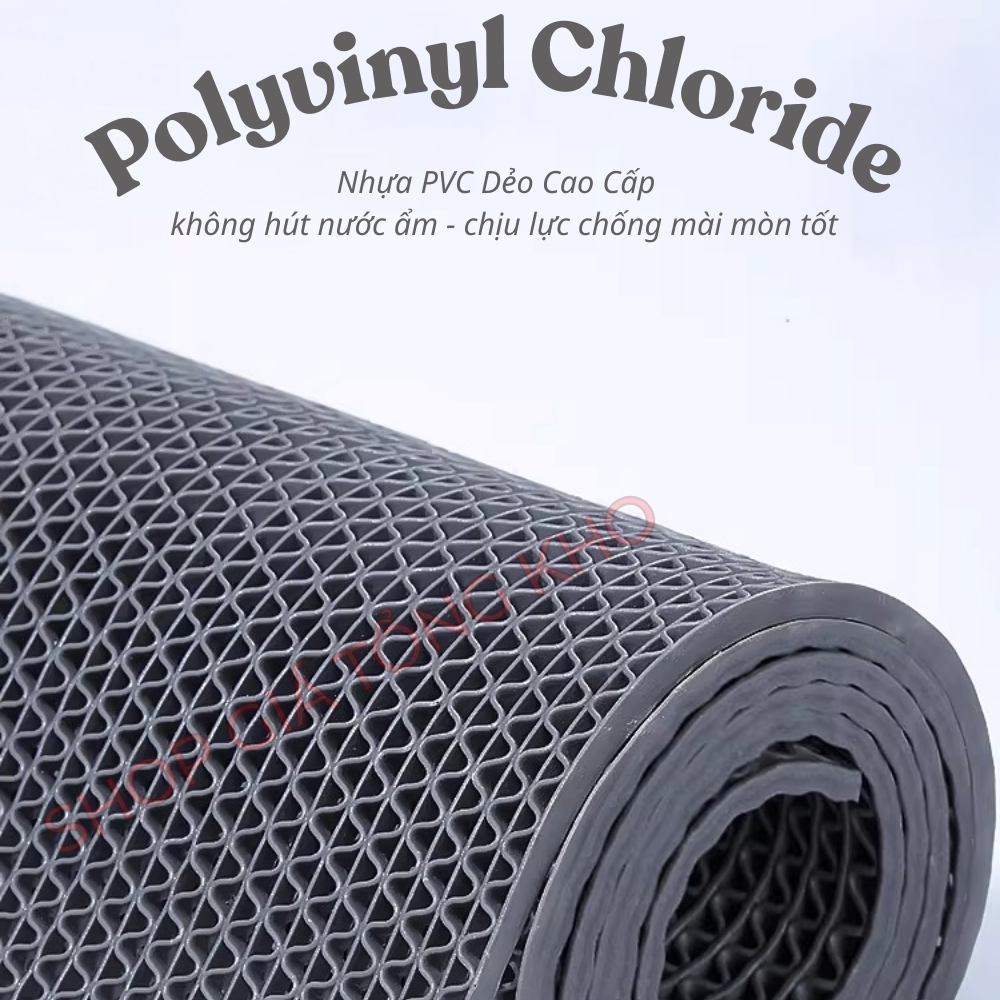 Thảm Nhựa Lưới Zikzak PVC Chống Trượt Thảm Lót Sàn Nhà Tắm, Nhà Bếp, Cửa Ra Vào Khổ 90cm / 120cm