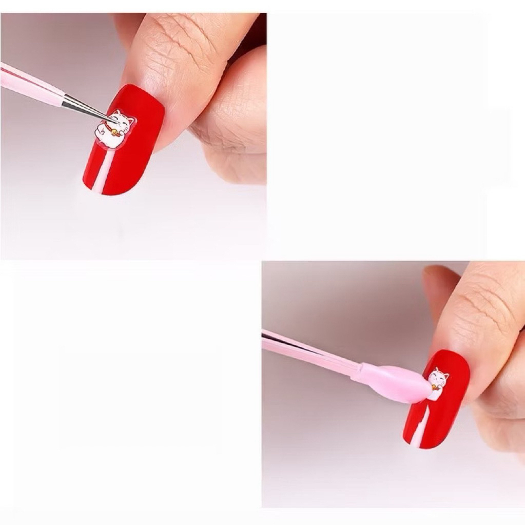 nhíp chuyên dung gắp đá , lấy dán sticker có đầu miết,màu sắc giao ngẫu nhiên