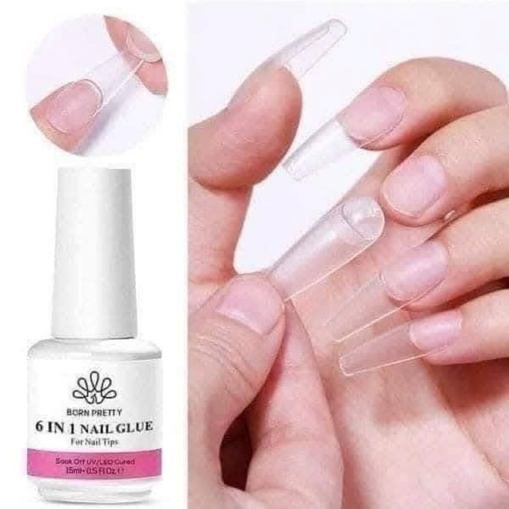 glue gel cứng móng tạo cầu Cao cấp 6 in 1