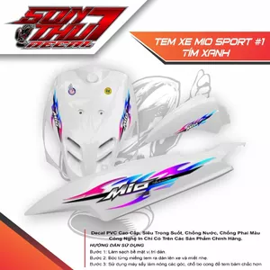 Tem xe Mio Sport #1 (CHẤT LIỆU CAO CẤP - SẮC NÉT - KHÔNG PHAI MÀU)