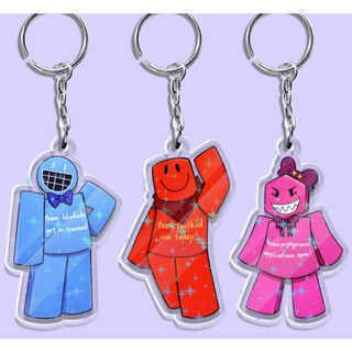 Forsaken Team Coolkid, Bludude, and Pr3ttyprinces Keychain, Roblox Pretty World Fan Acrylic Keychain, Gaming Children’s
