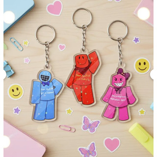 Forsaken Team Coolkid, Bludude, and Pr3ttyprinces Keychain, Roblox Pretty World Fan Acrylic Keychain, Gaming Children’s
