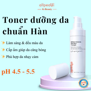 Nước Hoa Hồng allpeaU 105ml – Dưỡng Ẩm Nhanh, Da Mịn Mượt, Dịu Nhẹ, Phù Hợp Da Nhạy Cảm