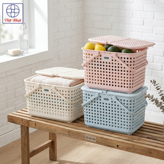Làn nắp caro HOKORI nhựa VIỆT NHẬT (MS: 2608) Kích thước: 46x30.5x31 (cm)