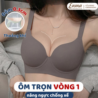 Áo lót đúc su bigsize mút mỏng giả gọng ENMA nâng đỡ bản to cho vòng 1 lớn chống chảy xệ BRA01
