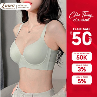 Áo lót đúc su bigsize mút mỏng giả gọng ENMA nâng đỡ bản to cho vòng 1 lớn chống chảy xệ BRA01