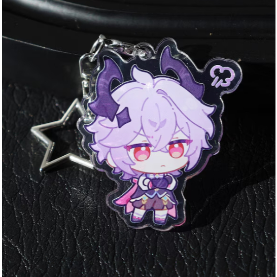 Genshin Impact Durin Acrylic Keychain – Chibi Anime Charm with Star Ring