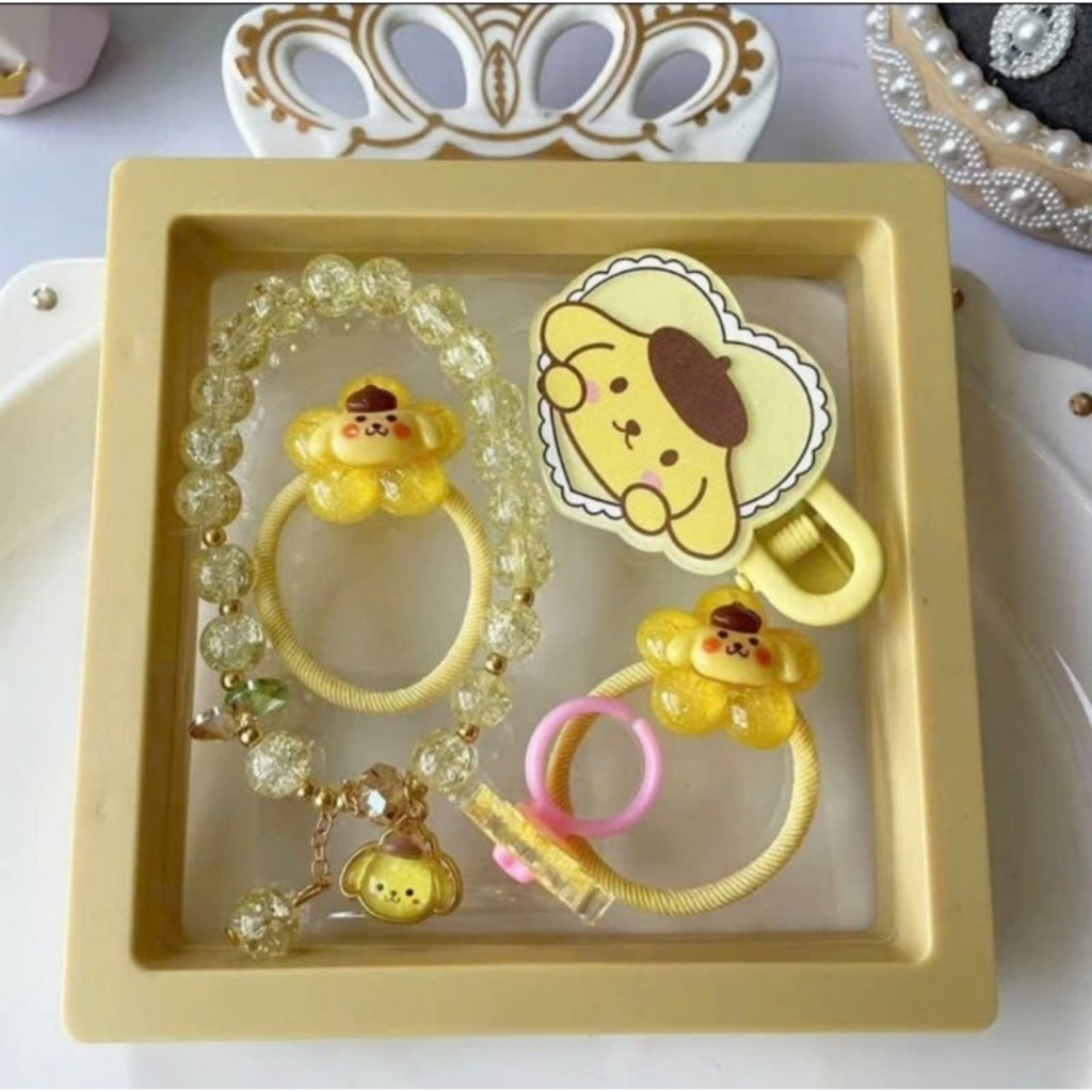 Set Kẹp Tóc Cho Bé 5 Món – Kẹp Tóc + Dây Buộc Tóc + Vòng Tay Họa Tiết Hoạt Hình Đáng Yêu