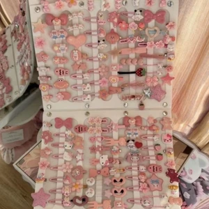 Set 50 Kẹp Tóc Cho Bé Gái – Kẹp Tóc Hoạt Hình Cute, Sticker Họa Tiết Đa Dạng Dễ Thương
