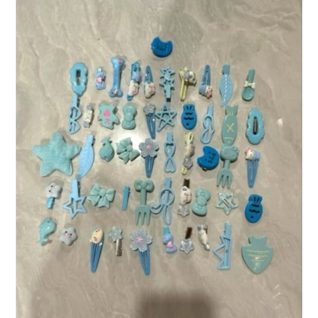 Set 50 Kẹp Tóc Cho Bé Gái – Kẹp Tóc Hoạt Hình Cute, Sticker Họa Tiết Đa Dạng Dễ Thương