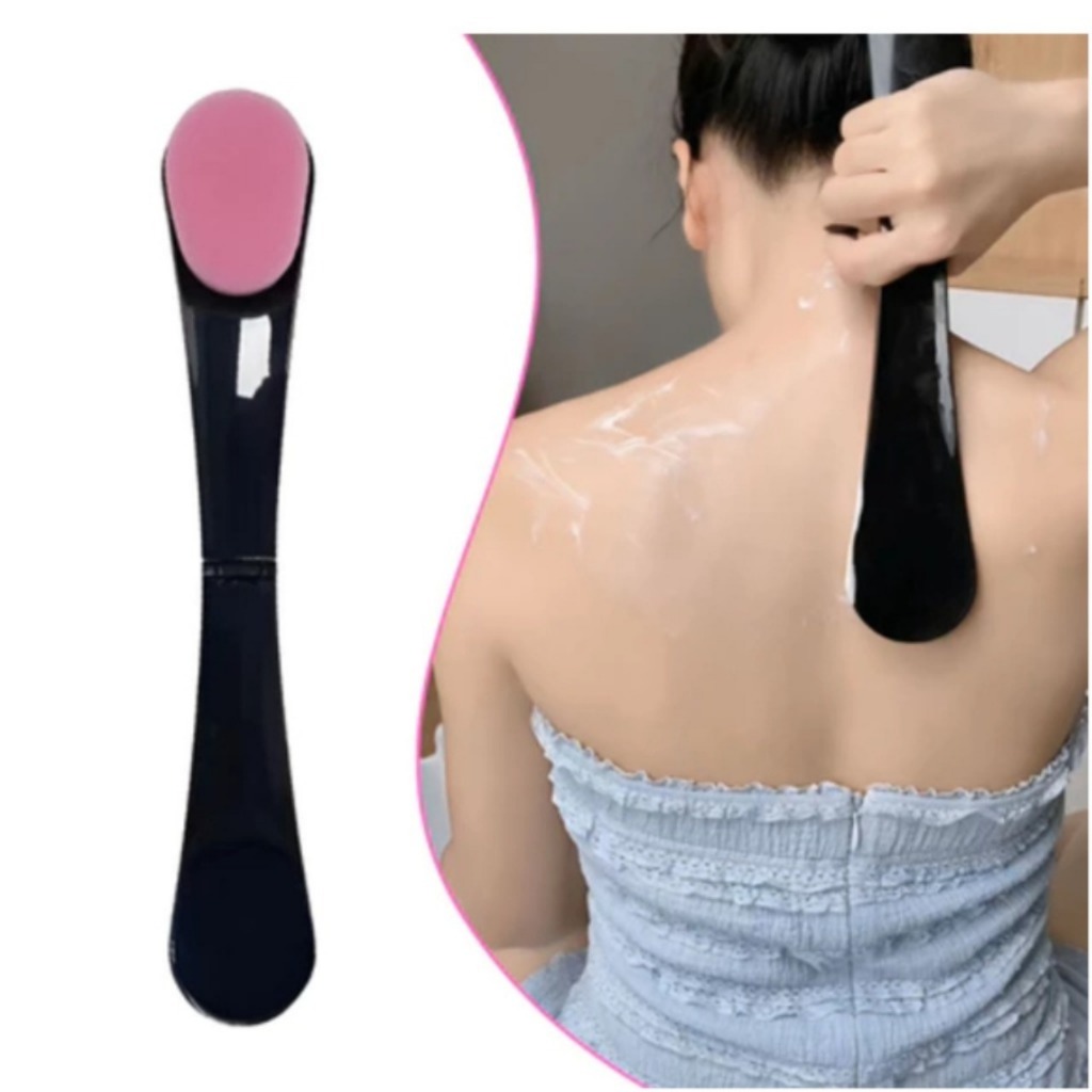 Cây Bôi Kem Lưng Gập Được – Dụng Cụ Thoa Kem Body 2 Đầu Mút Mềm Mại