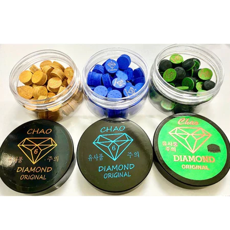 Đầu Cơ Bida Lỗ Đầu Tẩy Bida Diamond Original size 14mm dùng bida lỗ/pool/líp