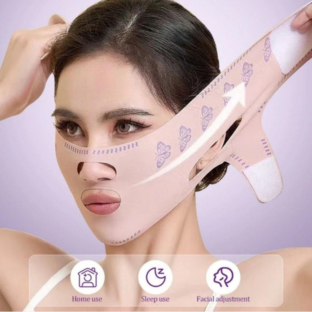 Đai Nâng Cơ Mặt V-Line – Mặt Nạ Nâng Cằm Giảm Cằm Đôi, Tạo Dáng Thon Gọn