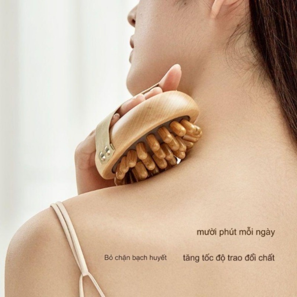 Cây Massage Gỗ – Dụng Cụ Massage Cơ Thể Giảm Mỏi, Thư Giãn Tại Nhà